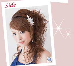 ハーフアップスタイルSide