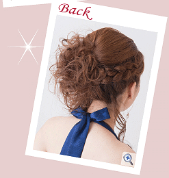 ハーフアップスタイルBack